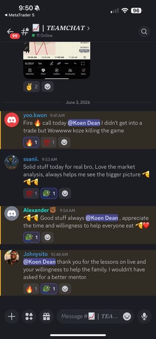 Member result shared in the KOZE Discord