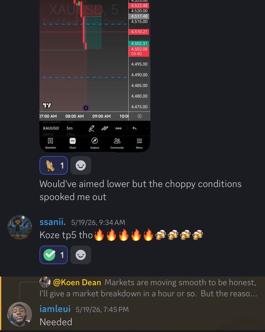 Member result shared in the KOZE Discord